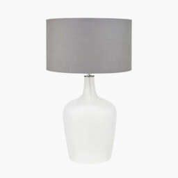 Tamsin Frosted White Glass Table Lamp - thumbnail 2