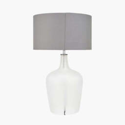 Tamsin Frosted White Glass Table Lamp - thumbnail 4