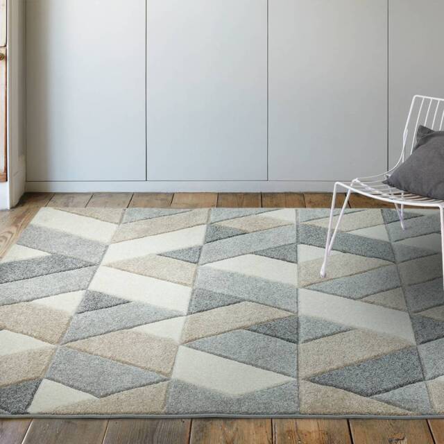 Sketch 200x290cm SK01 Rhombus Grey Rug - image 1