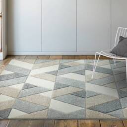 Sketch 200x290cm SK01 Rhombus Grey Rug - thumbnail 1