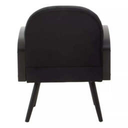Hala Black Velvet Armchair - thumbnail 6