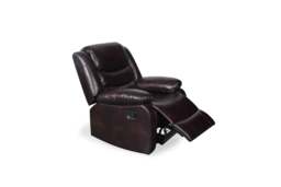Conrad Manual Recliner Sofa Brown Armchair - thumbnail 4