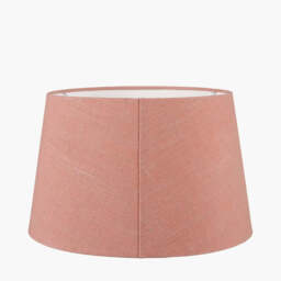 Milos 50cm Apricot Linen Tapered Lampshade - thumbnail 3