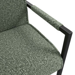 Cleaver Desert Sage and Black Dining Chair with Arms (Set of 2) - thumbnail 4