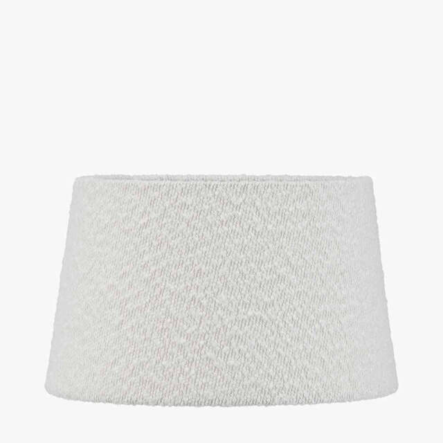 Martigues 35cm White Boucle Tapered Lampshade - image 1