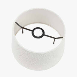Martigues 35cm White Boucle Tapered Lampshade - thumbnail 2