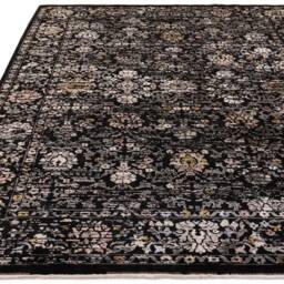 Sovereign 160x240cm Black Vintage Floral Rug - thumbnail 3