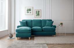 Left Hand Chaise Sofa Manhattan Emerald The Great Sofa Company - Victoria - Bromfield - Lola - Alfie - Mari - Longfellow - Duresta Style - thumbnail 3