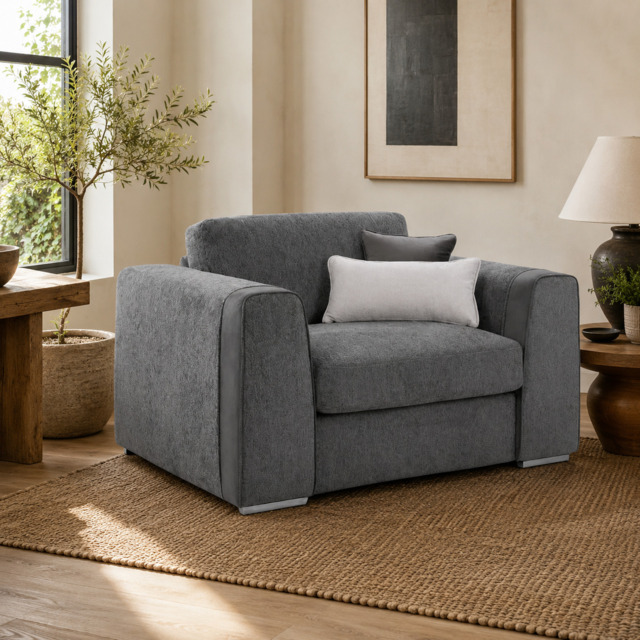 Naples Sofa Grey Armchair - image 1