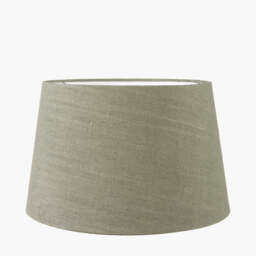 Milos 30cm Pistachio Green Linen Tapered Lampshade - thumbnail 1
