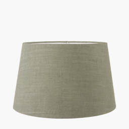 Milos 30cm Pistachio Green Linen Tapered Lampshade - thumbnail 3