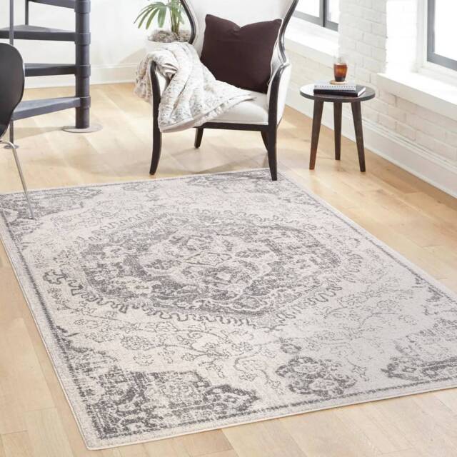 Nova 160x230cm Medallion Ivory Rug NV26 Rug - image 1