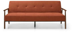 Theia Burnt Orange Textured Weave Berkeley Sofa Bed - thumbnail 6