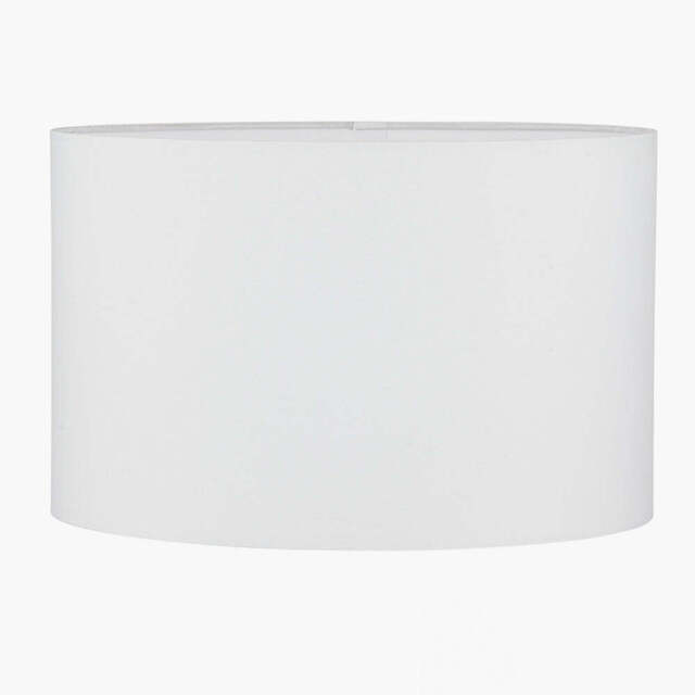 Mia 40cm Ivory Oval Cotton Mix Lampshade - image 1