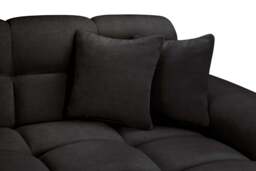 Jacob Sofa Black Left Hand Facing Corner - thumbnail 6