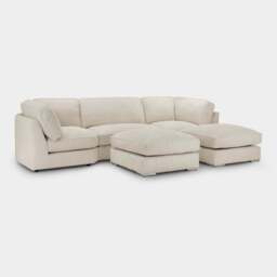 Inga Sofa Beige Boucle U Shape Corner Morgan - Malvern - Somerford - Calix - Euphoria - Plush Style - thumbnail 5