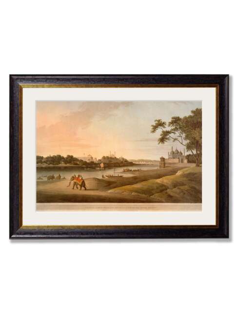 c.1802 Lucnow Taken From the Opposite Bank of the River Goomty - image 1