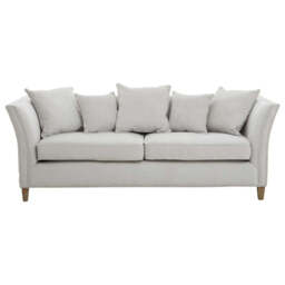 Sutton Three Seat Grey Fabric Sofa - thumbnail 3