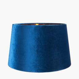 Aida 30cm Sapphire Velvet Tapered Lampshade - thumbnail 2