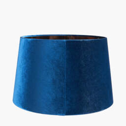 Aida 30cm Sapphire Velvet Tapered Lampshade - thumbnail 3