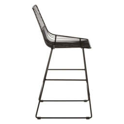 District Bronze Metal Wire Tapered Bar Chair - thumbnail 6