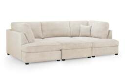 Carnaby Sofa Beige Boucle U Shape Corner Morgan - Malvern - Somerford - Calix - Euphoria - Plush Style - thumbnail 3