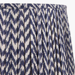 Vienna 30cm Blue Chevron Mushroom Pleat Lampshade - thumbnail 4