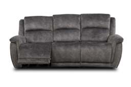 Majestic Grey Lay-Z-Boy Style Fabric Power Recliner 3 seater - thumbnail 4
