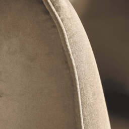 Lucca Biscuit Velvet and Metal Armchair - thumbnail 4
