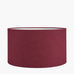 Henry 35cm Mulberry Handloom Cylinder Lampshade - thumbnail 1