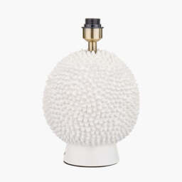 Wrenley Cream Ceramic Sea Urchin Table Lamp Base - thumbnail 2