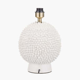 Wrenley Cream Ceramic Sea Urchin Table Lamp Base - thumbnail 3