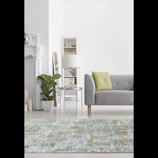 Orion 160x230cm OR07 Abstract Yellow Rug - image 1
