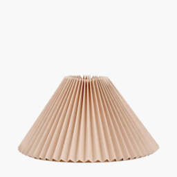 Amelia 35cm Natural Linen Hard Pleat Tapered Lampshade - thumbnail 2