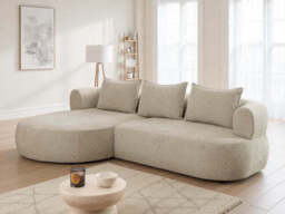 Ferro Beige Left Hand Corner Sofa - thumbnail 3
