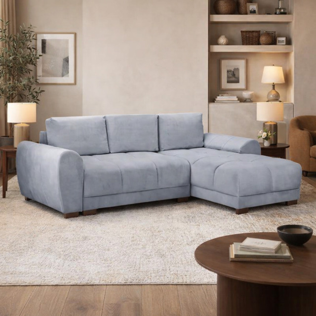 Azzuro Sofa Bed Grey Universal Corner Eastley - Kip - Quercioli - Barete - Metropolitan - Portobello - Aissa Style - image 1