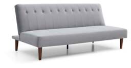 Athena Grey Velvet Corin Sofa Bed - thumbnail 1