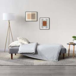 Athena Grey Velvet Corin Sofa Bed - thumbnail 4