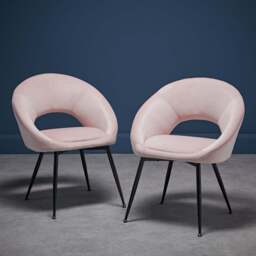Lulu Dining Chair Pink (Pack of 2) - thumbnail 4