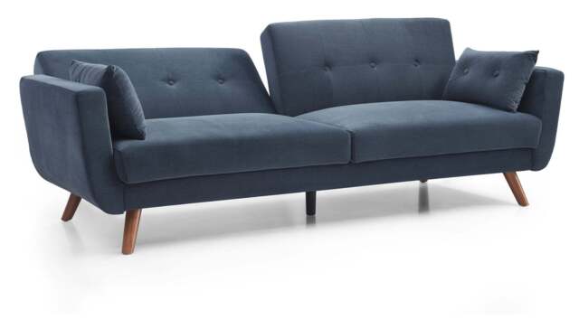 Athena Ink Velvet Oslo Sofa Bed - image 1