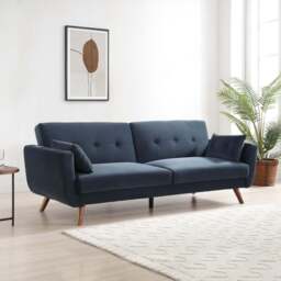 Athena Ink Velvet Oslo Sofa Bed - thumbnail 2