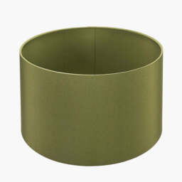 Harry 45cm Sage Cotton Mix Cylinder Lampshade - thumbnail 2