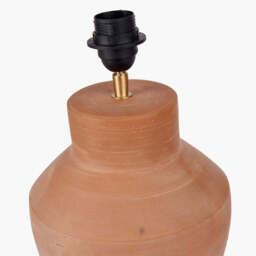 Inna Natural Urn Terracotta Table Lamp Base - thumbnail 4
