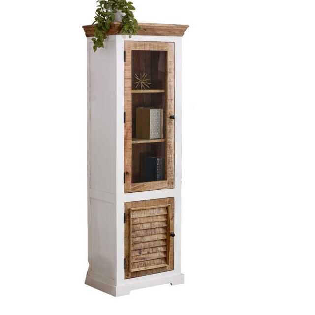 Alfie Wood Bookcase/Display Cabinet - 3 Shelves & 1 Door - image 1