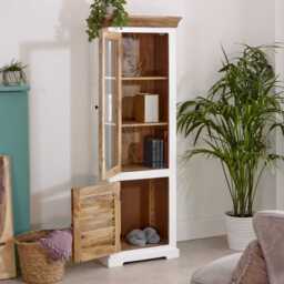 Alfie Wood Bookcase/Display Cabinet - 3 Shelves & 1 Door - thumbnail 4