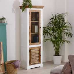 Alfie Wood Bookcase/Display Cabinet - 3 Shelves & 1 Door - thumbnail 3