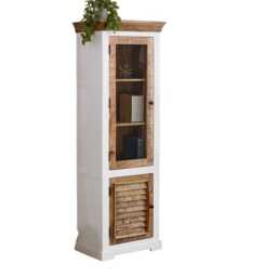 Alfie Wood Bookcase/Display Cabinet - 3 Shelves & 1 Door - thumbnail 1