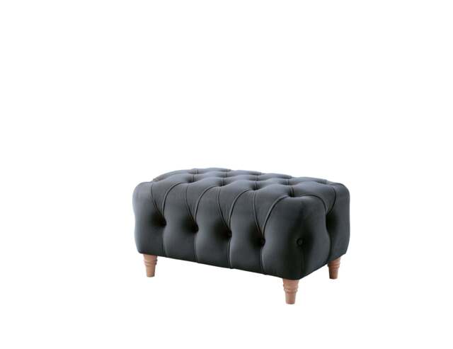 Model 25 - Footstool Velvet Midnight Blue - image 1