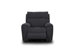 Atlanta Black Lay-Z-Boy Style Fabric Power Recliner Armchair - thumbnail 5
