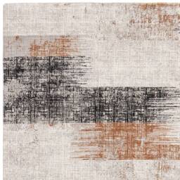 Kuza 080x150cm Lines Terracotta Rug - thumbnail 4